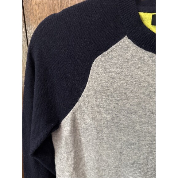 BANANA REPUBLIC Women’s SM Extra Fine Merino Wool Sweater Color Block Crewneck - Picture 3 of 6